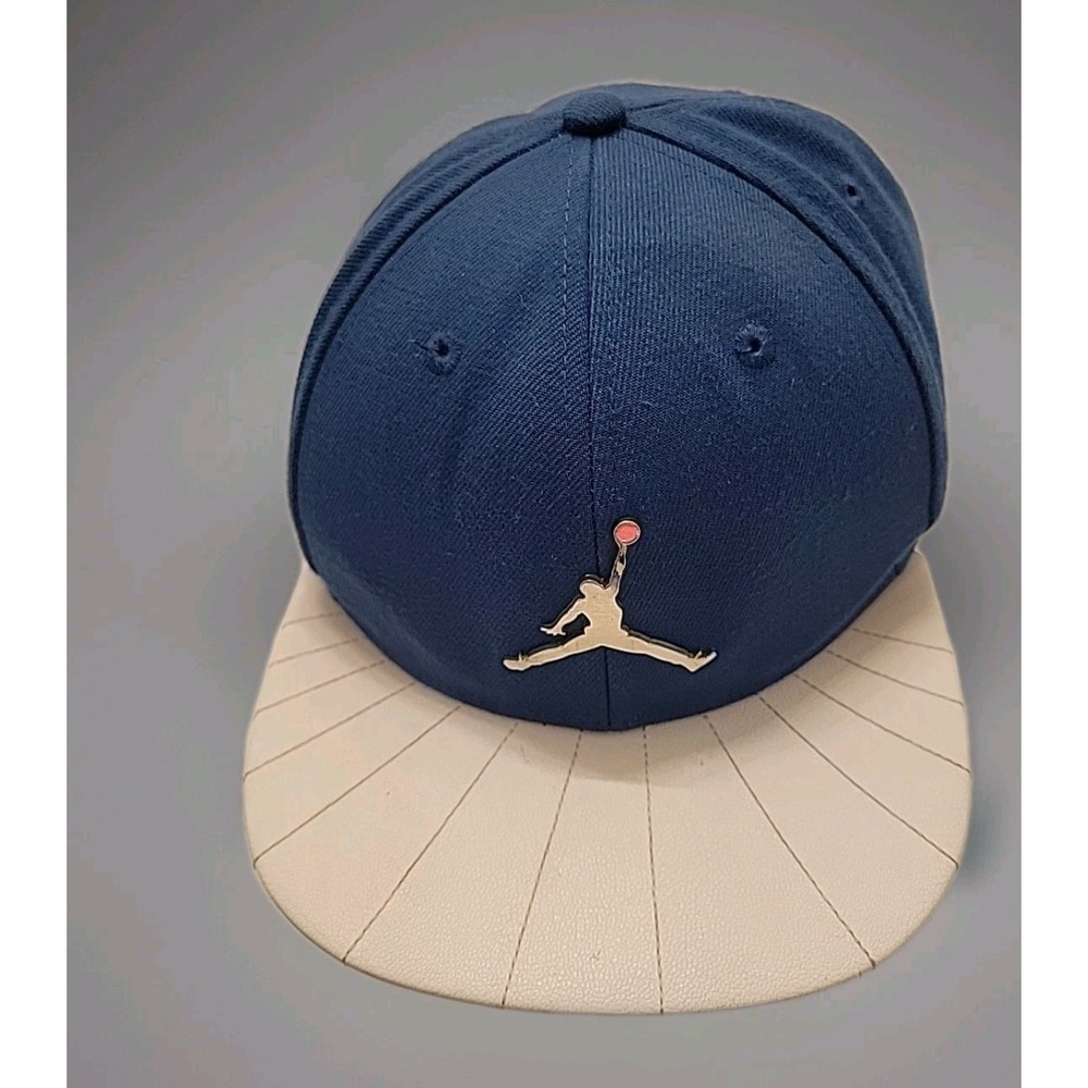 Nike Jordan Cap Jumpman Air Blue White Strapback Hat Youth Size 8-20